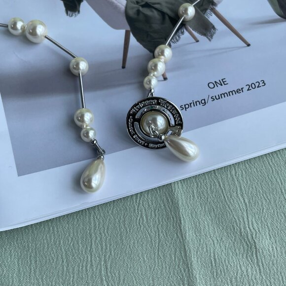 Vivienne Westwood Irregular Silver Necklace - Picture 7 of 10